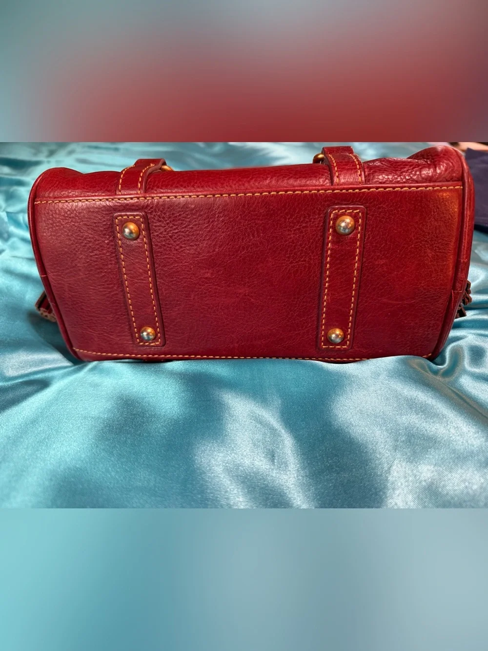 Dooney & Bourke Florentine Micro Satchel in Bordeaux